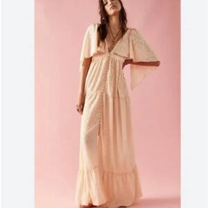 Free People Cha Cha Maxi dress Pink/Rose size L